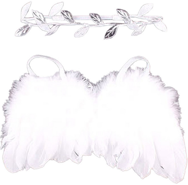 베베킷 아기 셀프촬영소품 200일 100일 50일, 월계수 + 천사날개, 1세트