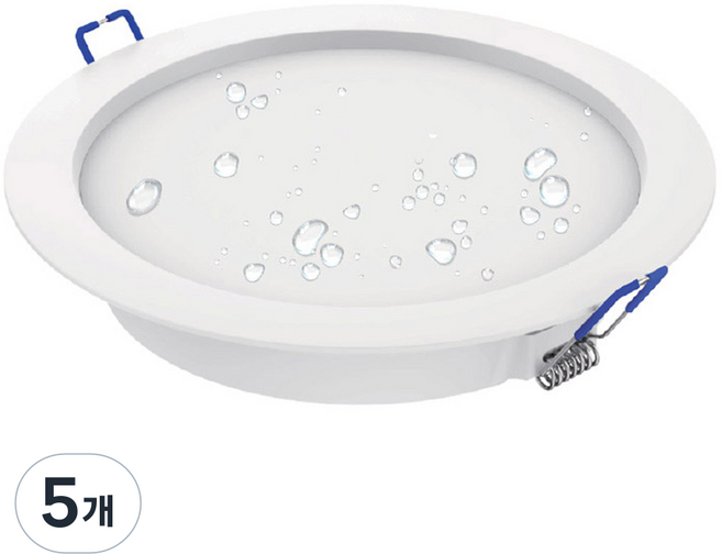 Lumitron LED筒燈 嵌入式燈 15W 防潮型, 白色(象牙白光), 5個