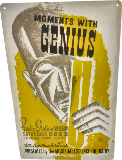 SCIENCE FACTORY 賽先生科學工廠 懷舊科學鐵皮牌, 天才時刻