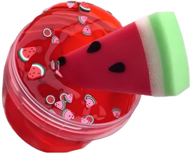 에밀리슬라임 워터멜론 클리어 슬라임, 1개, 250g, 빨강