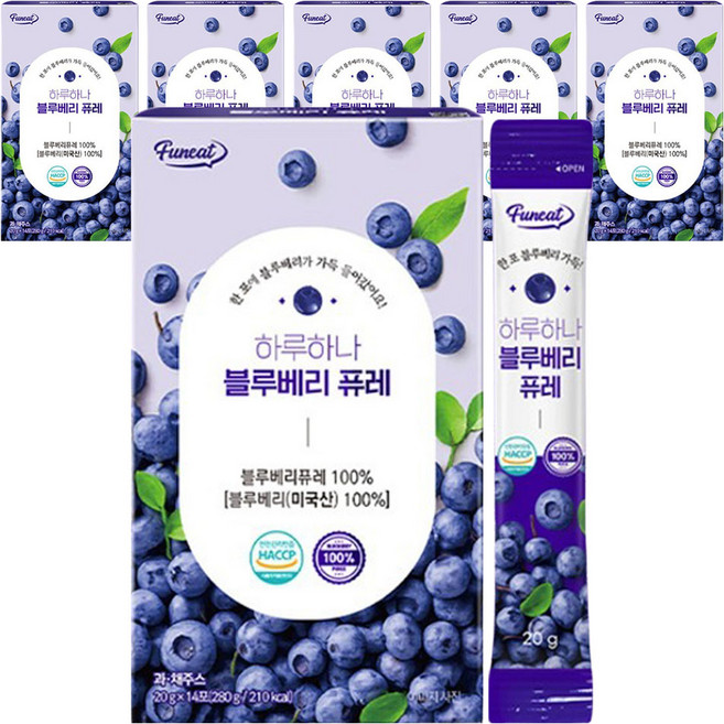퍼니트 하루하나 블루베리 퓨레, 20g, 84개