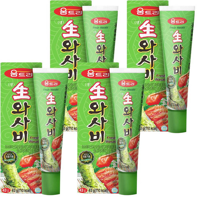 움트리 생와사비, 43g, 4개