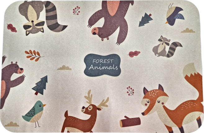 收納王妃 珪藻土地墊, 動物森林, 1個