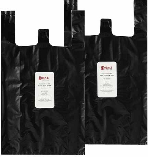 에스디 A급마트용봉투 흑색, 5L, 200개