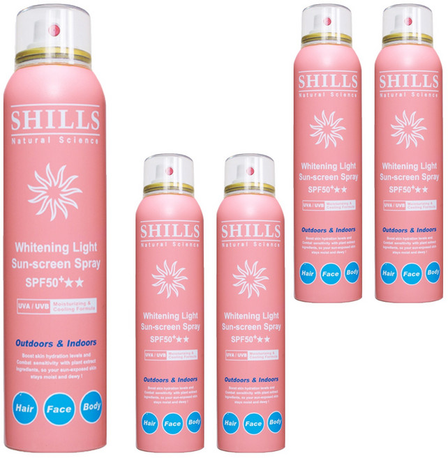 SHILLS 舒兒絲 超清爽舒緩美白防曬冰鎮噴霧 寶寶適用, 180ml, 5瓶