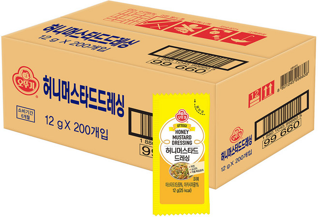 오뚜기 허니머스타드, 12g, 200개