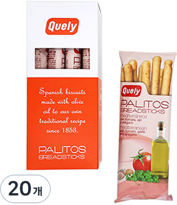 퀼리 지중해 브래드스틱, 50g, 20개