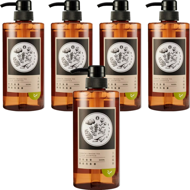tsaio 上山採藥 頭皮洗髮露 日光金萱, 5瓶, 600ml