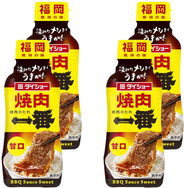 DAISHO 大逸昌 燒肉一番 甘口烤肉醬, 4個, 240g