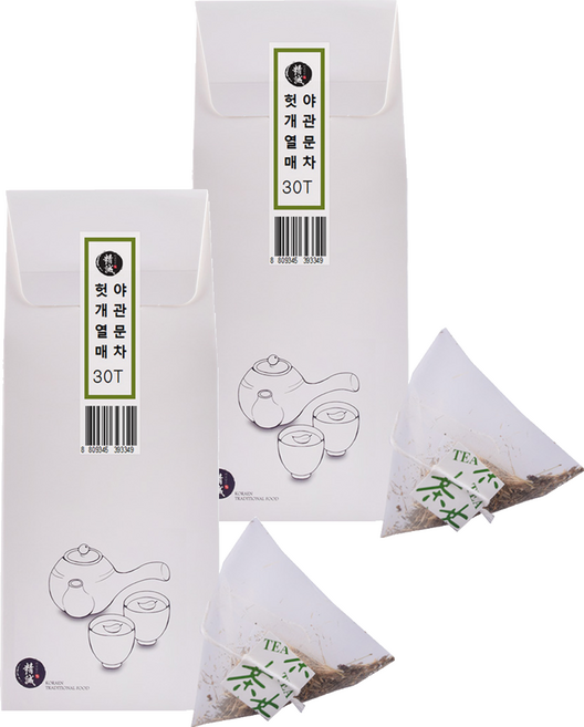 Yangwonfood 枳椇果夜關門三角茶包, 1.2g, 30入, 2個