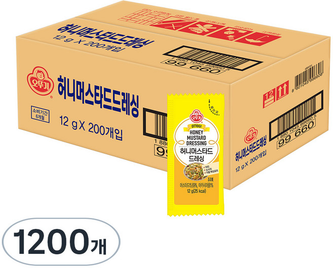 오뚜기 허니머스타드, 12g, 1200개