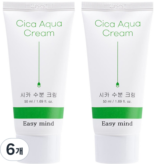 이지마인드 시카 판테놀 수분 보습크림, 50ml, 6개