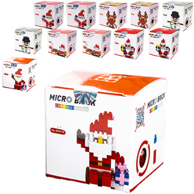 쥬크박스 3000 크리스마스 나노 블럭 6종 x 2p 세트, 혼합색상, 1개