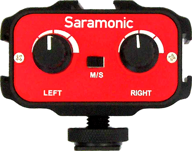 Saramonic 楓笛 雙通道混音器, SR-AX100, 紅色 + 黑色