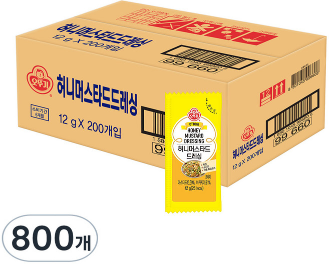 오뚜기 허니머스타드, 12g, 800개