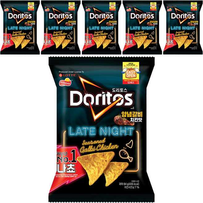 도리토스 양념갈비치킨맛, 84g, 6개