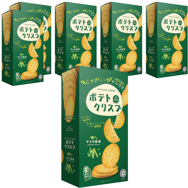 Win2 日本版 馬鈴薯脆餅 蔬菜味, 6盒, 160g