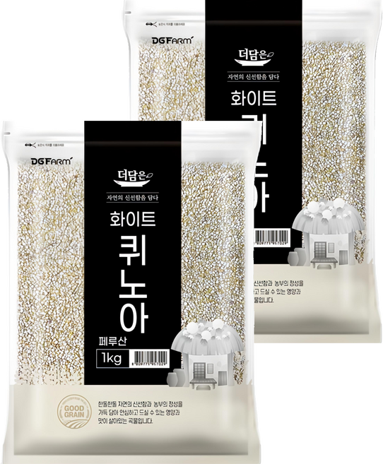 더담은 화이트 퀴노아, 1kg, 2개