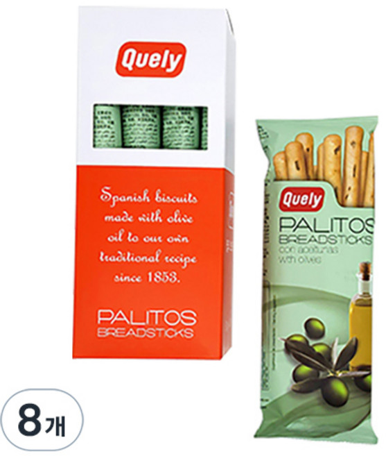퀼리 올리브 브래드스틱, 50g, 8개