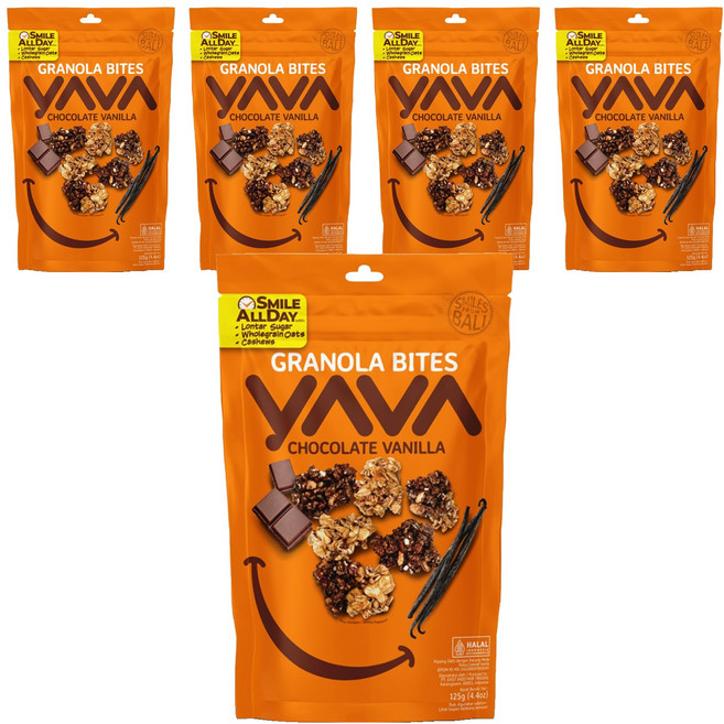 야바 그래놀라 바이트 초콜릿 바닐라, 125g, 5개