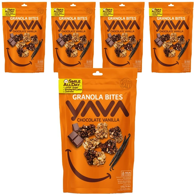 야바 그래놀라 바이트 초콜릿 바닐라, 125g, 5개 - 쿠팡