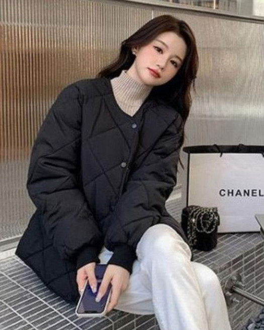 PEONIST 女款絎縫鋪棉外套