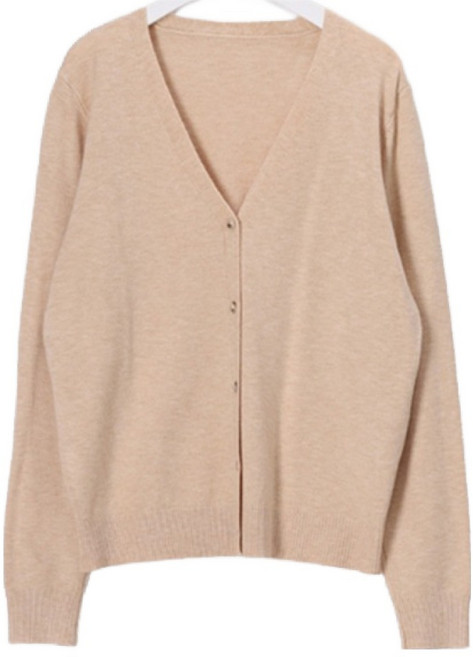 시크폭스 여성용 프리미엄 메리노 울 소프트 텐션 니트 가디건