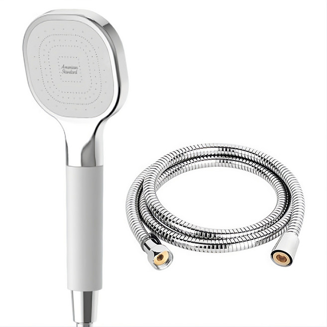 아메리칸스탠다드 스마트 핸드 스프레이 샤워기 + 미리내 황동스텐샤워줄 1.5m, 1개, 화이트크롬