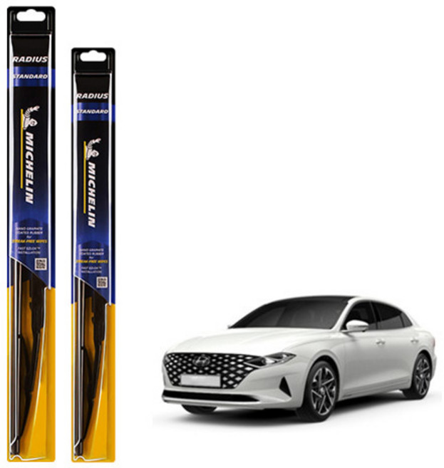 미쉐린 라디우스 스탠다드 와이퍼 운전석 + 조수석 세트, 더뉴 그랜저IG