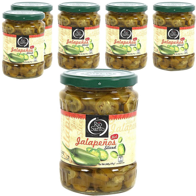 리오산토 할라피뇨 슬라이스, 540g, 6개