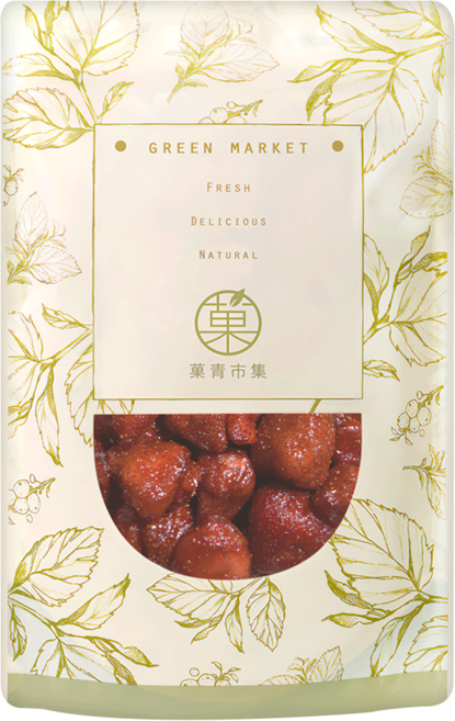 GreenMarket 菓青市集 台灣大湖草莓乾/果乾 台灣產, 230g, 1包