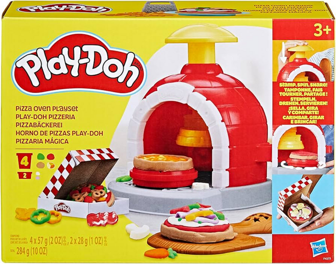 Hasbro 孩之寶 Play-Doh 培樂多 廚房系列窯烤披薩遊戲組, 284g, 1組, Multicolor