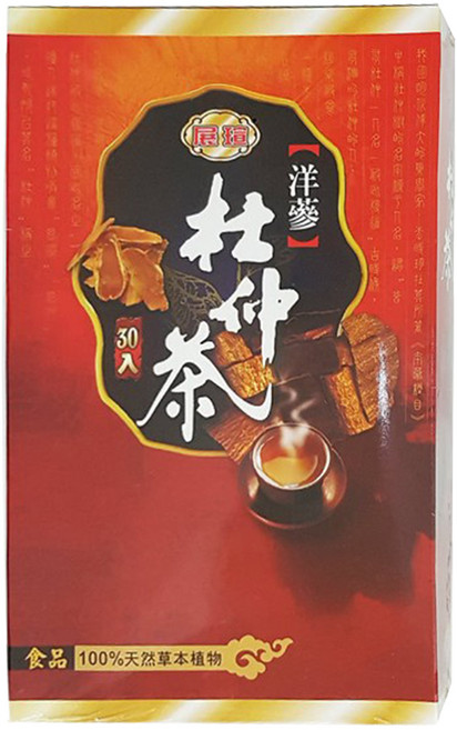 展瑄 杜仲茶, 4g, 30包, 1盒