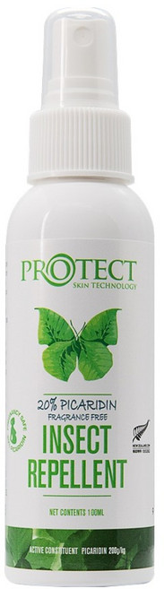 紐西蘭 SKIN TECHNOLOGY 20%派卡瑞丁 瑞斌8H長效防蚊液 無香精, 100ml, 1瓶