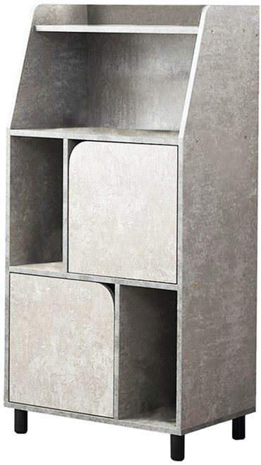 收納王妃 北歐風造型方格收納櫃, 清水模深 深灰色