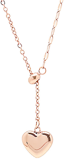 RADIANT STAR 璀璨之星 鈦鋼 心思牽掛垂墜Y字愛心項鍊 KTL585