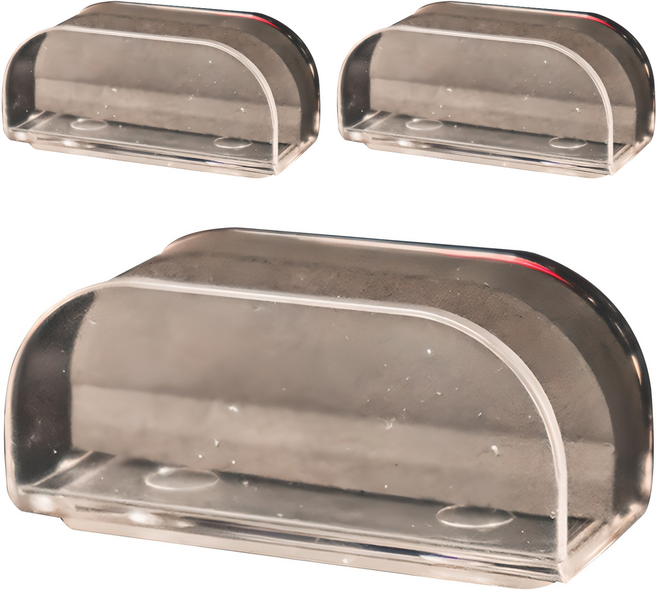 생활더하기 투명한 미니 스마트폰 거치대, 3개, 투명