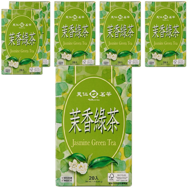天仁茗茶 茉香綠茶, 2g, 20包, 6盒