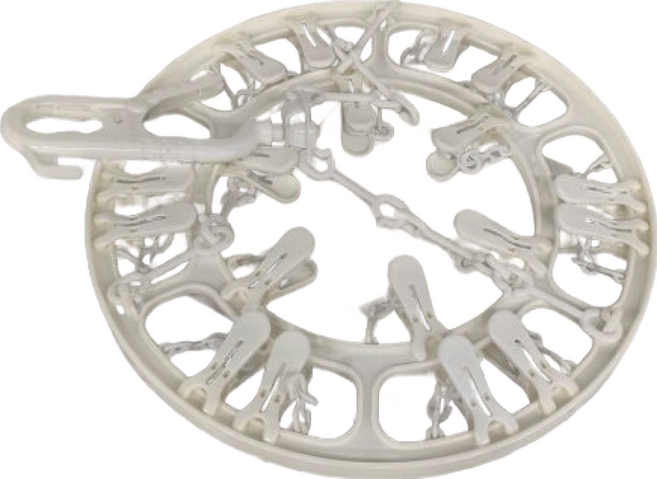 HIKARI 日光生活 極凈晒衣架 18夾 X314-2 直徑31.5cm, 白色, 1個