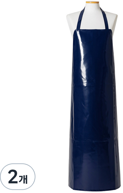 고급 롱 양면 방수 앞치마, 곤색, 2개