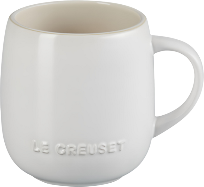 LE CREUSET 瓷器 蛋蛋馬克杯 380ml 棉花白 1個