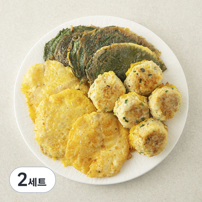 집반찬연구소 동태전 125g + 동그랑땡 100g + 깻잎전 125g, 350g, 2세트