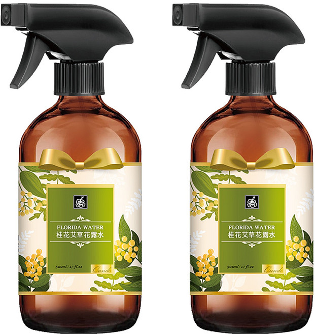 QUNDO 康朵 百年經典花露水 桂花艾草 500ml, 2瓶