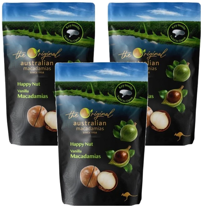 디오리지널 해피넛 바닐라향 마카다미아, 225g, 3개 - 쿠팡
