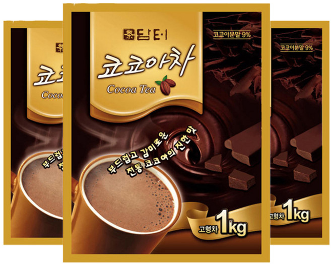 담터 코코아차 분말, 1kg, 1개입, 3개