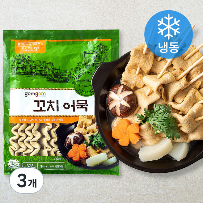 곰곰 꼬치 어묵 (냉동), 800g, 3개