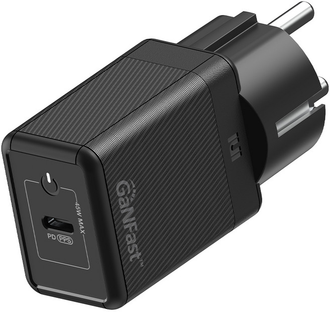 아트뮤 USB PD 45W PPS GaN 접지 초고속 충전기 GA110, 블랙, 1개