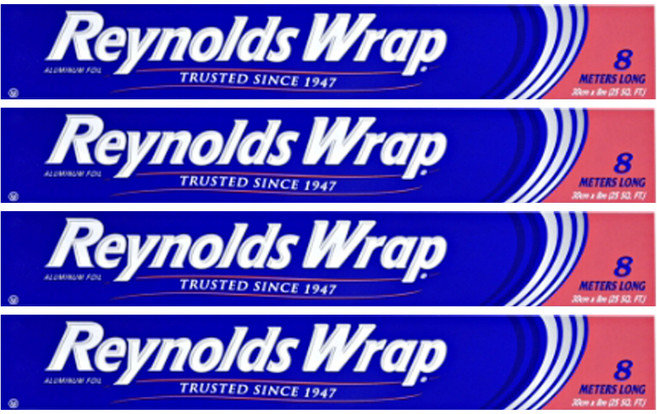 Reynolds 頂級鋁箔紙 30cm x 8m, 4個