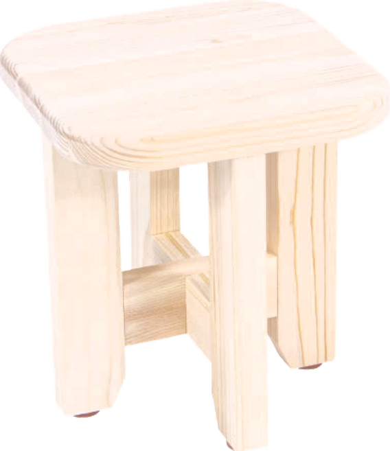 IKONIH 愛可妮 日本檜木 小板凳, 木色, 1組