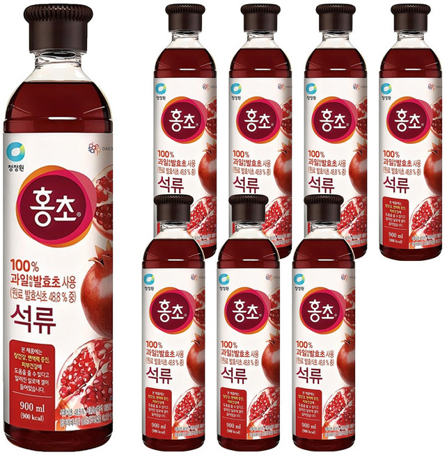 홍초 석류, 900ml, 8개